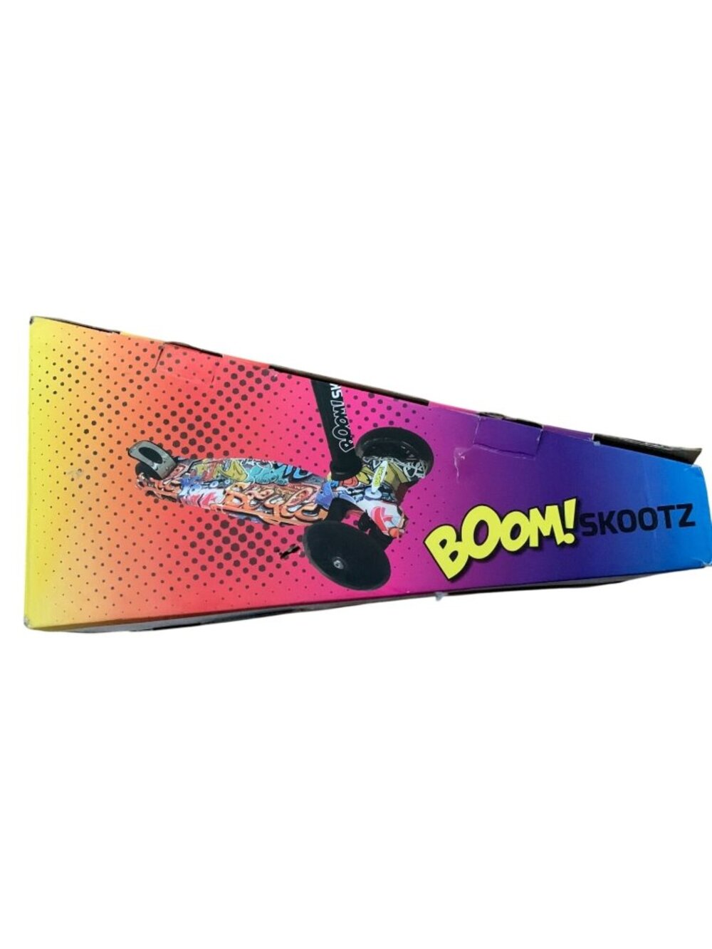 Boom! Skootz Kids Scooter With Graffiti Design Adjustable Handlebar